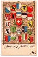 6536 - Suisse - Armoiries Des Cantons Suisses - éd. Kunzi à Zurïch - N°2126 - - St. Anton