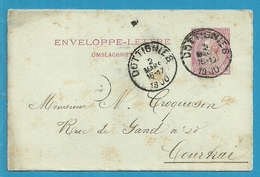 Enveloppe-lettre (omslagbrief) Met Stempel DOTTIGNIES - Letter Covers