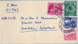 1961 PAKISTAN , CORREO AÉREO , SOBRE CIRCULADO ENTRE KARACHI E INTERLAKEN - Pakistan