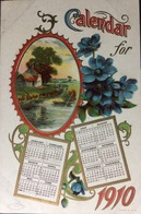 Calendario Cartolina -  Anno1910 - Formato Piccolo : 1901-20