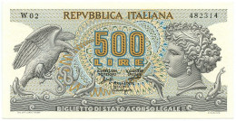 500 LIRE BIGLIETTO DI STATO ARETUSA SERIE SOSTITUTIVA 20/06/1966 SUP+ - Autres & Non Classés