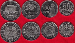 Uzbekistan Set Of 4 Coins: 50 - 500 Som 2018 UNC - Usbekistan