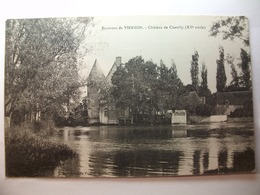 Delcampe - Carte Postale Environs De Vierzon (18)  Chateau De Chevilly ( Petit Format Noir Et Blanc Circulée ) - Vierzon