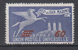 SAN MARINO - Michel - 1947 - Nr 407 - MH* - Express Letter Stamps