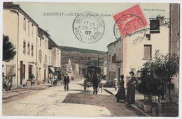 Salornay Sur Guye (71) Rue Attelages Grosse Animation 1907 état Superbe - Other Municipalities