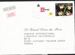 NOUVELLE CALEDONIE Lettre  De NOUMEA YT 718 ET 95F - Lettres & Documents