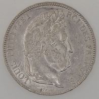 France, Louis-Philippe I, 5 Francs 1837 A, TTB, KM# 749.1 - 5 Francs