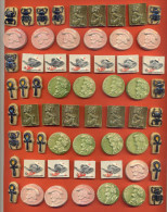 Lot De 120 Anciennes Feves Faience - 6 Modeles Differents Et 20 Feves De Chaque - Olds