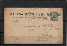 LSAU14 - CANADA CARTE POSTALE OBLITEREE - 1903-1954 Kings