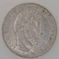 France, Louis-Philippe I, 5 Francs 1837 B, TTB, KM# 749.2 - 5 Francs