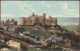 Harlech Castle, Merionethshire, C.1905 - Wrench Postcard - Merionethshire