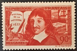 FRANCE 1937 - MNH - YT 342 - Descartes: Discours DE LA Méthode - Unused Stamps
