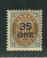 DANEMARK N° 62 * - Unused Stamps