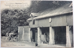 ORPHELINAT NATIONAL DES CHEMINS DE FER DE FRANCE ET DES COLONIES - COUR DE LA FERME - COLONIE D'AVERNES - Avernes