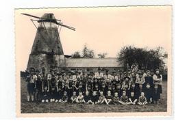 Boechout  Oude Stenen Molen Fotokaart Met Veel Volk, Scouts (14x10 Cm) - Boechout