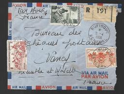 AOF  Sénégal     Lettre Recommandée Du 08 04 1950  De Rufisoue   Pour Nancy 54 - Cartas & Documentos