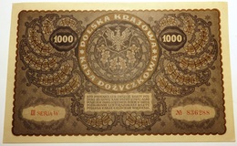 POLOGNE POLSKA POLAND 1000 Tysiak Marek 1919 N° 836288 Billet Monnaie Banknot [GR] - Poland