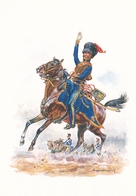 Illustree Leliepvre Cavaliers De L Empire Officier Artillerie A Cheval GI En Campagne Armée Napoléon - Autres Illustrateurs