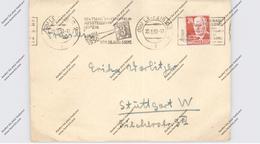 LEIPZIG, Deutsche Briefmarkenausstellung 1950, Maschinen-Werbe-Stempel Auf Brief - Esposizioni Filateliche
