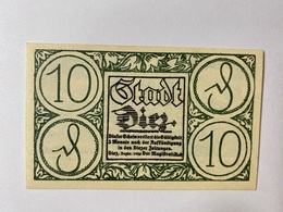 Allemagne Notgeld Diez 10 Pfennig - Collections