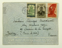 Enveloppe 1952 Dakar --> Juvisy, Affr. Mixte 15 F Soudan YT 87, AOF YT 2, Dahomey  YT 138 - Covers & Documents