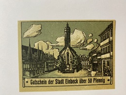 Allemagne Notgeld Einbeck 50 Pfennig - Collections