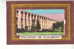 SOUVENIR DE CHAUMONT CARTE A SYSTEME 10 VUES NOIR ET BLANC - Chaumont