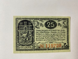 Allemagne Notgeld Geldern 25 Pfennig - Collections