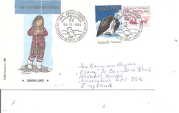 Groenland ( FDc De 1981 Voyagé Vers La Grande-Bretagne à Voir) - Cartas & Documentos