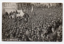 Chernivtsi. Czernowitz. Bukovina. 1st May 1917. Russian Occupation. Revolutionary Meeting. Photo Postcard. - Ukraine