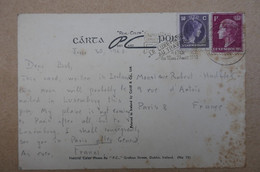 1 Carte Lettre De Luxembourg A Paris Rue D Artois 8eme 1950 + VUE IRELAND  LAKE BALLINAHNINCH - Briefe U. Dokumente