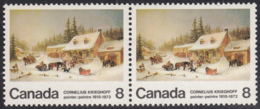 Canada 1972 MNH Sc 610 8c The Blacksmith's Shop Variety - Varietà & Curiosità