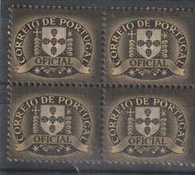PORTUGAL CE AFINSA SERVIÇO OFICIAL 2 - QUADRA NOVA COM CHARNEIRA - Used Stamps
