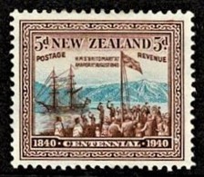 New Zealand 1940 Centennial 5d MH - Neufs