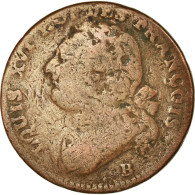 Monnaie, France, 12 Deniers François, 1792, Rouen, B+, Bronze, Gad 15 - 1774-1791 Luis XVI