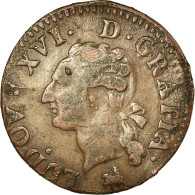 Monnaie, France, Louis XVI, Liard, 1791, Rouen, TTB, Cuivre, Gadoury:348 - 1774-1791 Luis XVI