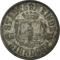 Monnaie, Allemagne, Stadtgemeinde Zirndorf, Zirndorf, 10 Pfennig, 1917, TTB - Noodgeld