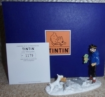 Haddock Milou "poulet" Figurine Pixi Tibet Serie Tintin N°1179 édition 1500 Ex. - Estatuas En Metal