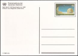 UNO WIEN 1992 Mi-Nr. P 5 Postkarte Ganzsache Ungelaufen - Storia Postale