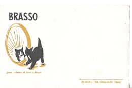 Buvard / 94 CHOISY-LE-ROI / Etab RECKITT Produits Entretien BRASSO / Chat Noir - Animaux