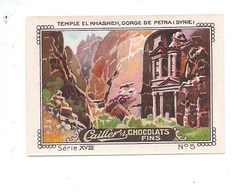 Chromo SYRIE Gorge De Petra El Khasneh Temples TB 57 X 41mm Pub: Caillers Dos Blanc - Nestlé