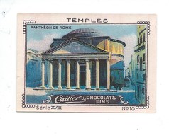 Chromo Italia Italie Panthéon De Rome Temples TB 57 X 41mm Pub: Caillers Dos Blanc - Nestlé