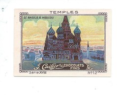 Chromo Russia Russie Sainte Basile à Moscou Temples TB 57 X 41mm Pub: Caillers Dos Blanc - Nestlé