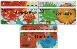 Netherlands - Three Floriade Flowers Phonecards - Otros & Sin Clasificación