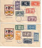 PANAMA 1953 - 50° REPUBBLICA - 2 FDC - Panama