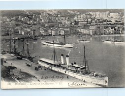 06 MONACO - Le Port Et La Condamine - Bâteau Publicité Au Dos Magasin à Rouen Rue Haranguerie       * - La Condamine