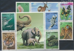 Volksrepublik China 3115-3124 (kompl.Ausg.) Gestempelt 2000 Geschützte Tiere (9386926 - Usati