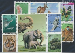 Volksrepublik China 3115-3124 (kompl.Ausg.) Gestempelt 2000 Geschützte Tiere (9386935 - Used Stamps