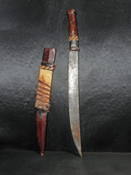 LONG COUTEAU AFRICAIN ETHNIE MANDINGUE - Armes Blanches