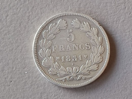FRANCE - 5 FRANCS 1831 MA - LOUIS PHILIPPE 1er - ARGENT - Tranche En Creux - 5 Francs